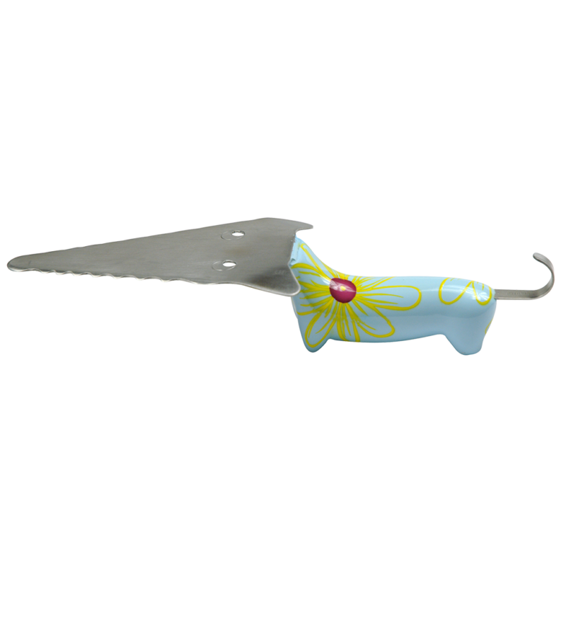 Pylones Filou Cake Server Blue Flowers