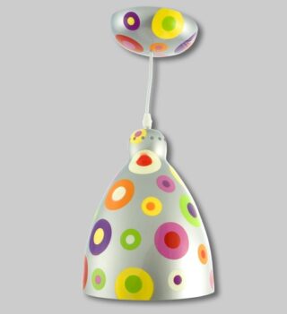 Pylones Suspending Lamps in SIlver Spots Design