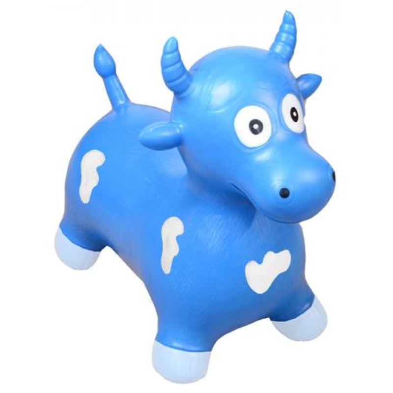 Happy Hopperz XL Blue Bull Bouncy Hopper