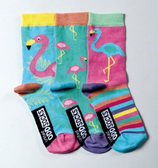 UNITED ODDSOCKS - GIRLS FLAMINGO