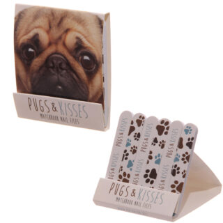 Close Up Pug Matchbook Nail Files