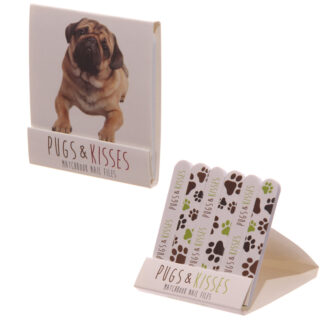 Sitting Pug Matchbook Nail Files