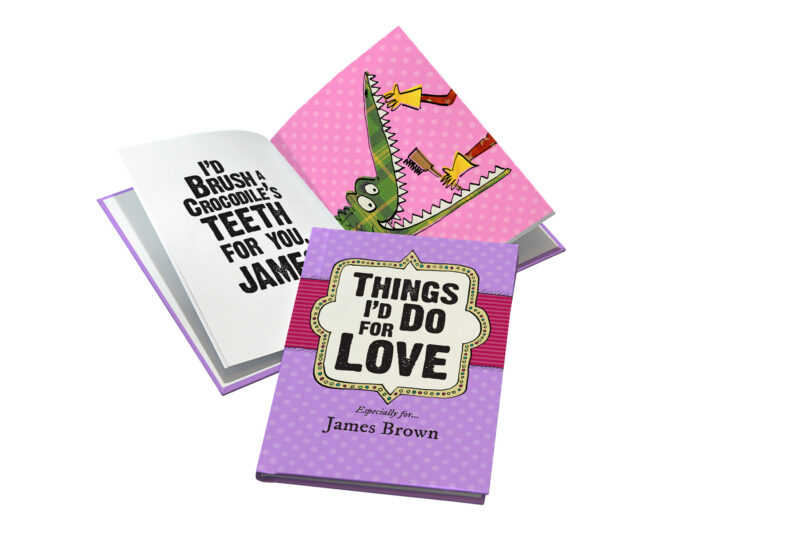 Personalised Things I'd Do for Love Book - Image 2