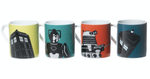 Set of 4 Dr Who Mugs