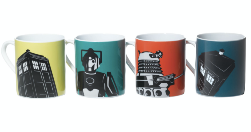 Set of 4 Dr Who Mugs