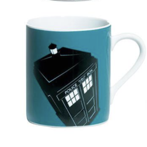 Dr Who Mug with Tardis on Blue background