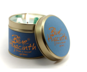 Blue Hyacinth Lily Flame Candle