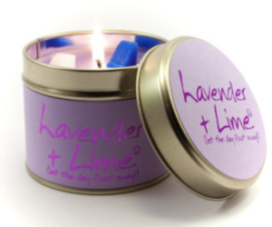 Lavender and Lime Lily Flame Candle