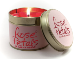 Rose Petals Lily Flame Candle