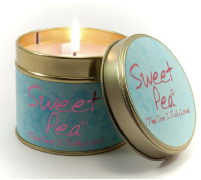 Sweat Pea Lily Flame Candle