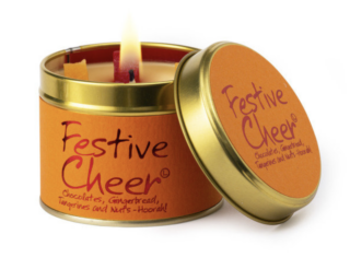 Picture of Lily Flame Candle with Festive Cheer scent