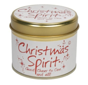 A Picture of the Lily Flame candle - Christmas Spirit flavour
